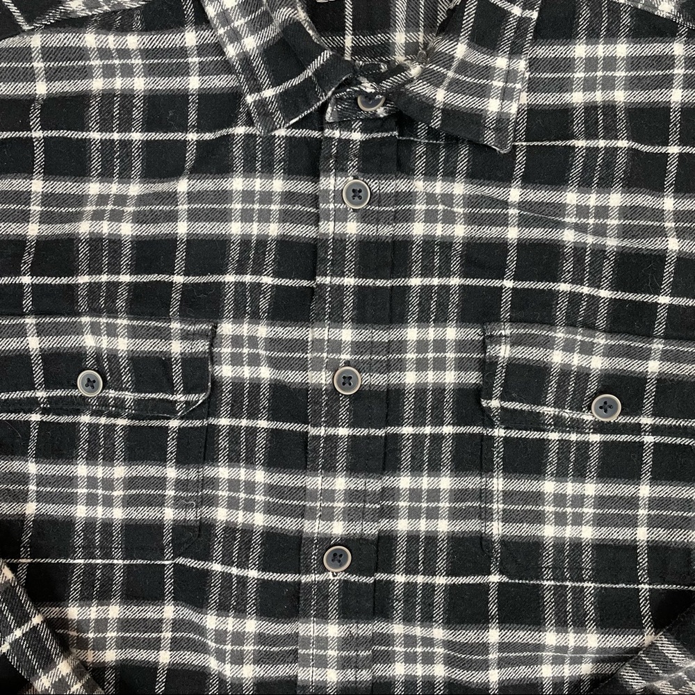 Jachs Black Plaid Button Down Flannel Shirt - Picture 10 of 10